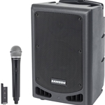 Samson EXPEDITION XP208W Portable PA - 200 watts, 2-way, 8" Woofer, Bluetooth, (XPD2) Wireless HH mic (rechargeable battery)